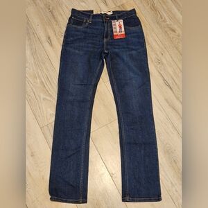 NWT Levi's Performance 511 Slim Dark Wash Boy's Size 18reg W29 L31